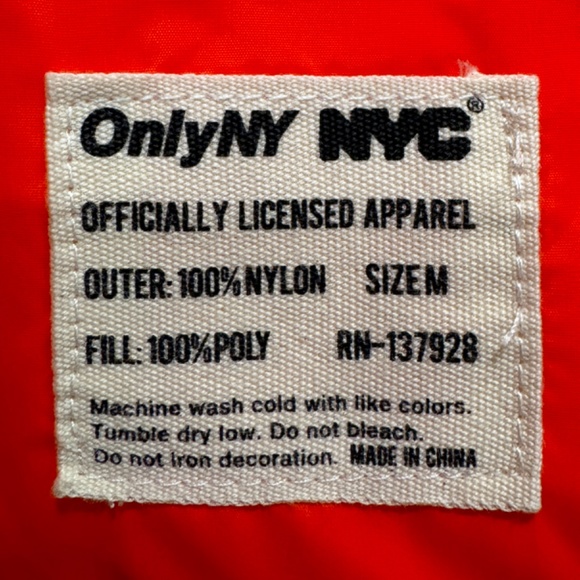 OnlyNY Reversible DSNY Bomber Jacket Size Medium - Picture 8 of 8